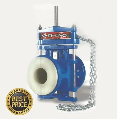 chain operated pinch valves